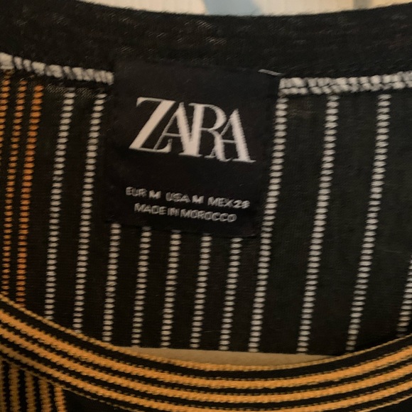 Zara asymmetric striped dress - Picture 3 of 7